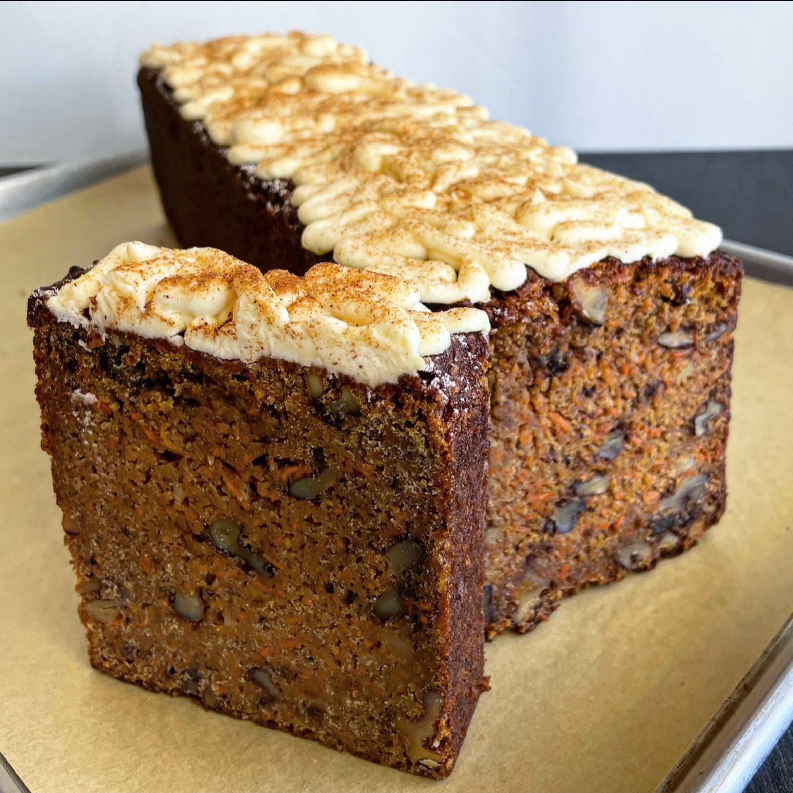 Carrot Cake Slice Kingston Bread + Bar