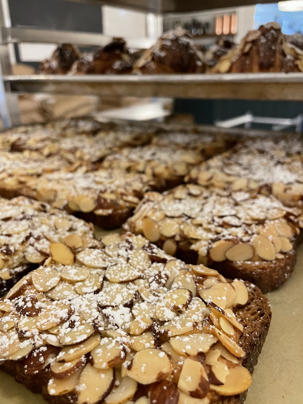 Bostock with Raspberry Frangipane + Sweet Ricotta Kingston Bread + Bar